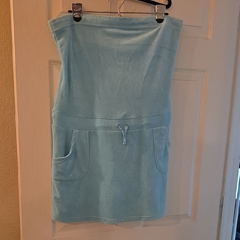 Old Navy Light Blue Towel Dress